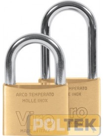 LUCCHETTO OTTONE ByVIRO ARCO LUNGO mm 50 arco mm 90