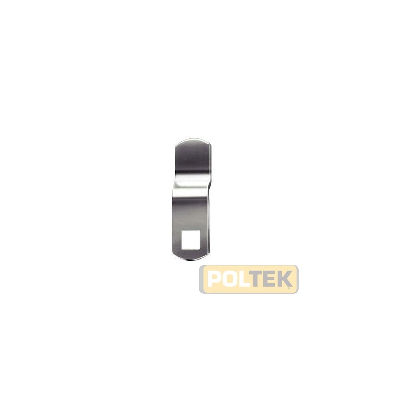 Levetta piegata per serratura a leva. Piega mm 15. Finitura zincata. Per serie 21-23.