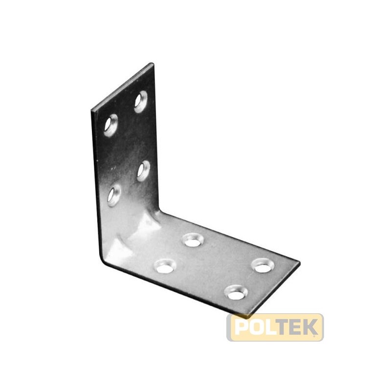 Piastrina di giunzione ad angolo con spessore mm.2 e larghezza mm.30