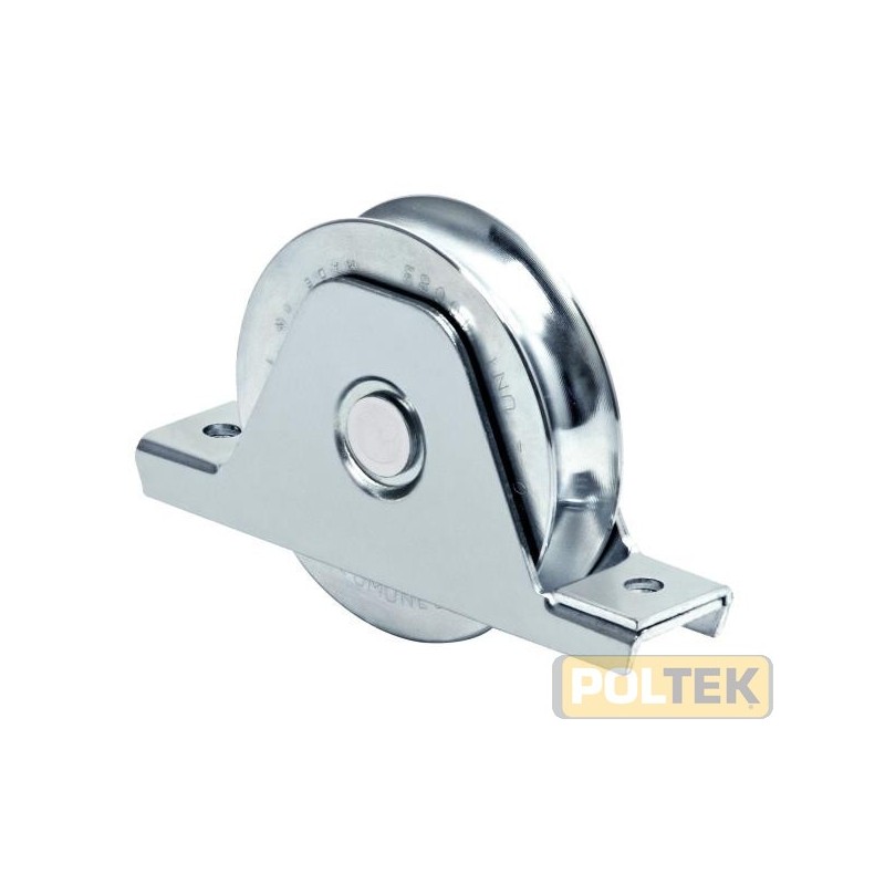 Ruota con supporto interno e gola semitonda, 1 cuscinetto.