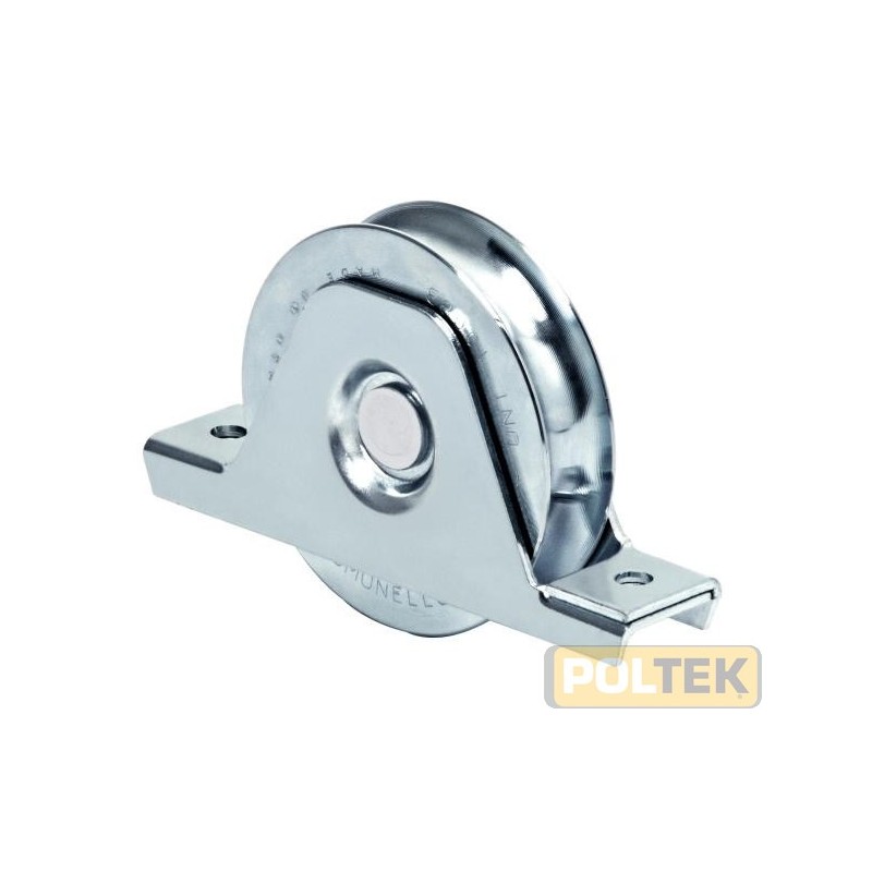 Ruota con supporto interno e gola semitonda, 2 cuscinetti.