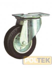 RUOTA CEBORA GOMMA GIREVOLE EPBS mm 80