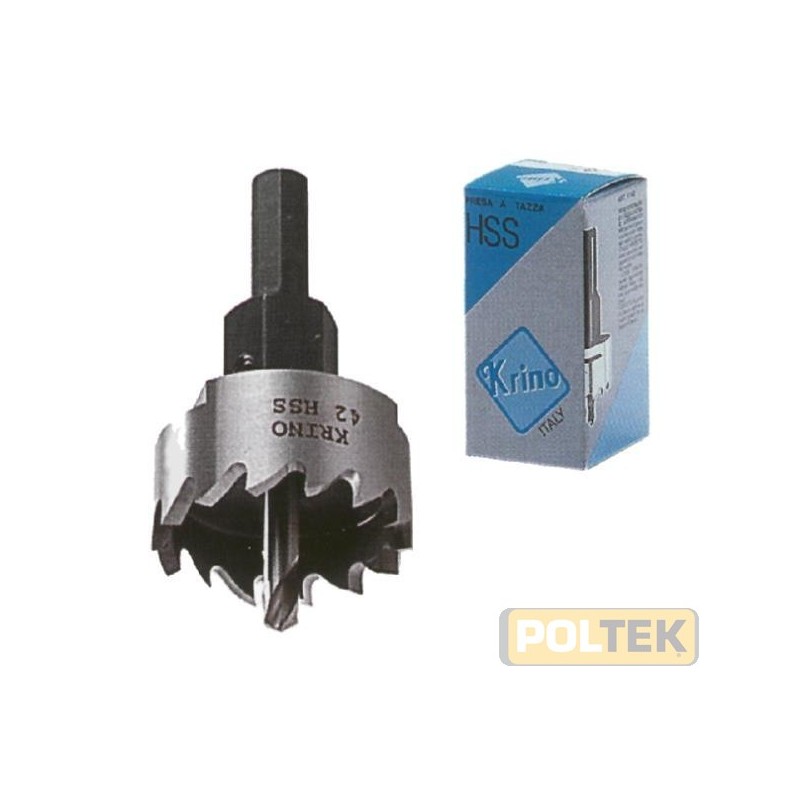 Fresa perforatrice a tazza in HSS interamente rettificata per forare lamiere in acciaio, ferro, leghe leggere e tutti i material
