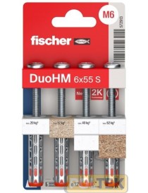 TASSELLO FISCHER BLISTER ACCIAIO CARTONGESSO DUOHM-S PZ 4x55