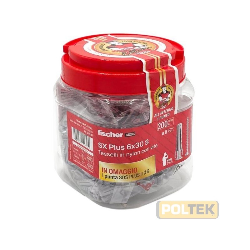 TASSELLO FISCHER SX-S PLUS BARATTOLO 6x30