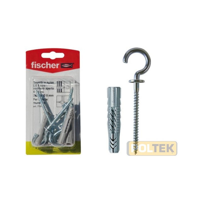 TASSELLO FISCHER BLISTER UX C/OCCHIOLO 8x50 R (pz.4)