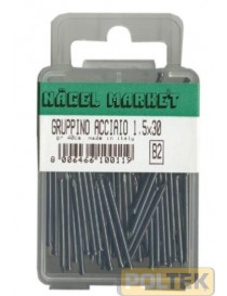 BUSTA g 50 GRUPPINO ACCIAIO 1,2x20