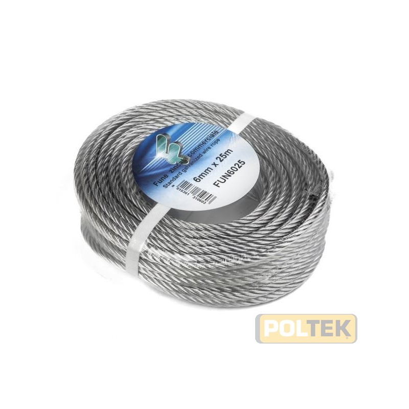 FUNE ACCIAIO ZINCATA ml 10 d. 3