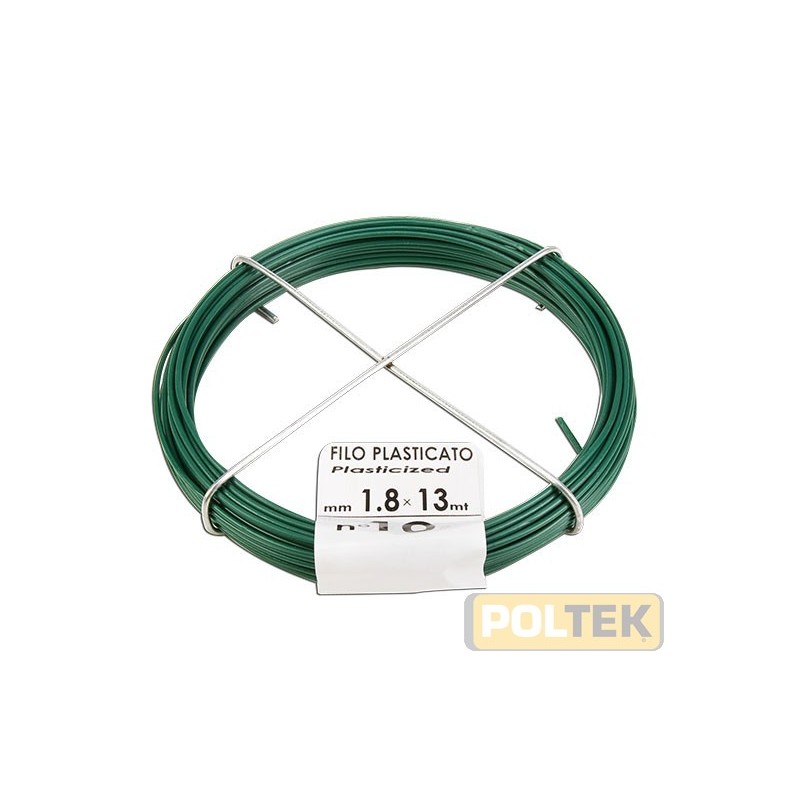 Filo zincato cotto plastificato.