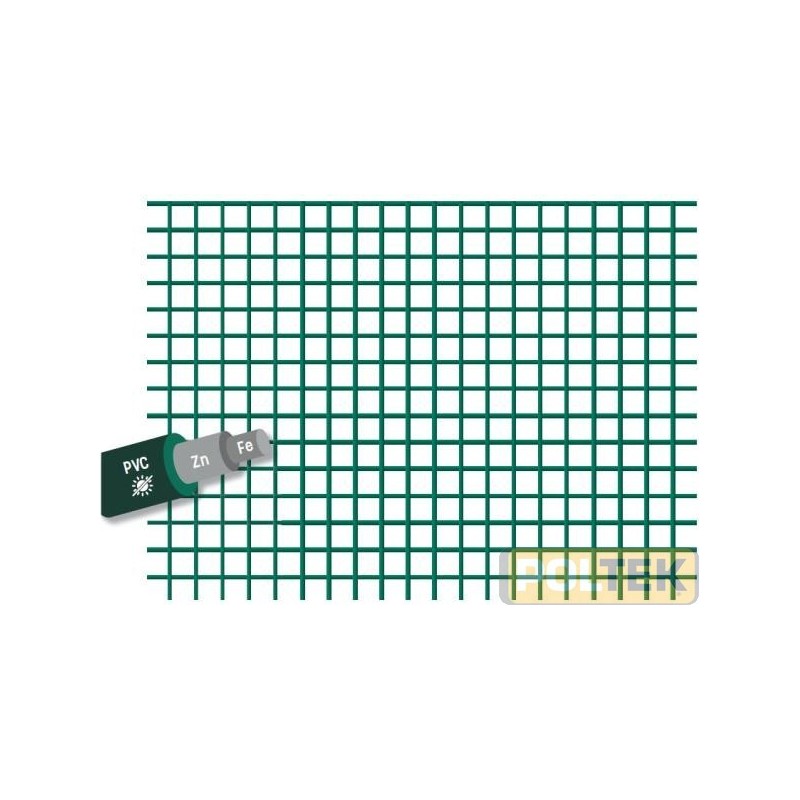 E’ una rete a maglia fitta in filo zincato saldato, sottoposto a successiva zincatura per immersione a caldo dopo la saldatura