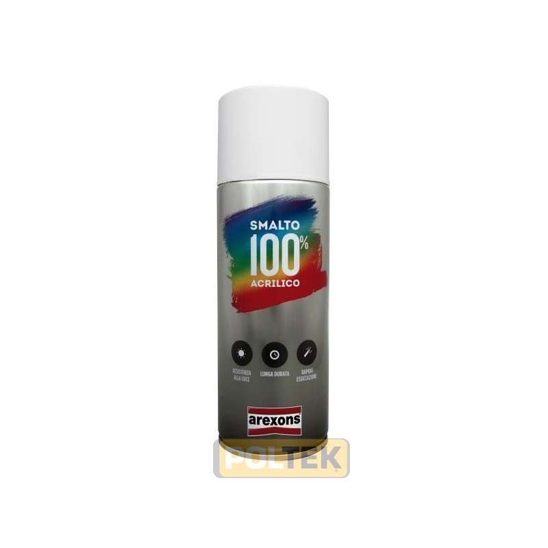 Smalto spray 100% Acrilico a rapida essiccazione di impiego universale, per garantire una perfetta finitura, durata e resistenza