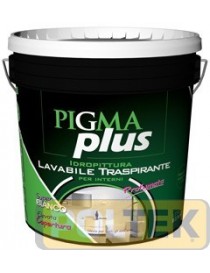 IDROPITTURA LAVABILE TRASPIRANTE INTERNI PIGMA PLUS lt 2,5