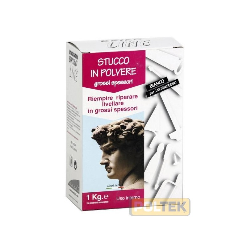 BRIKO LINE STUCCO IN POLVERE GROSSI SPES.CARTONG kg 5