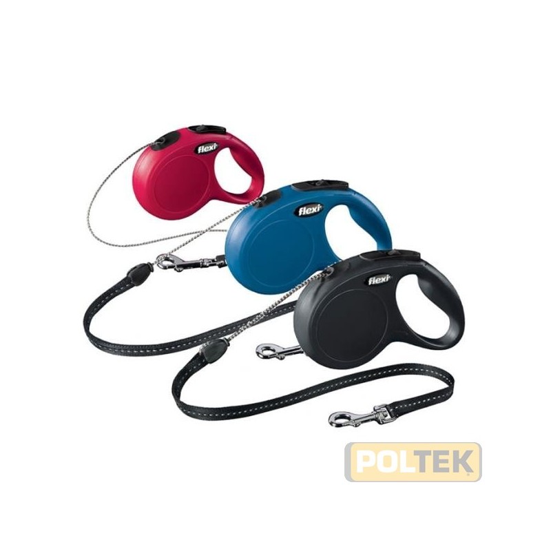 GUINZAGLIO FLEXI NEW CLASSIC Corda tg XS metri 3 NERO