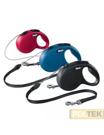 GUINZAGLIO FLEXI NEW CLASSIC Corda tg. S metri 5 ROSSO