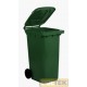 BIDONE IMMONDIZIA lt 240 mm 580x730x1070 VERDE