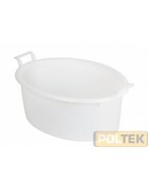BACINELLA OVALE PER ALIMENTI BIANCA d. 45 lt. 11