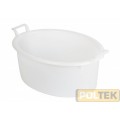 BACINELLA OVALE PER ALIMENTI BIANCA d. 80 lt. 61