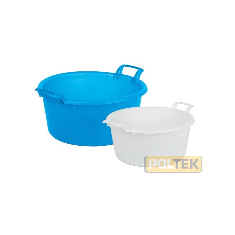 BACINELLA TONDA PER ALIMENTI BIANCA d. 40 lt. 14