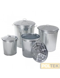 BIDONE ZINCATO lt 35 cm 37x37x36