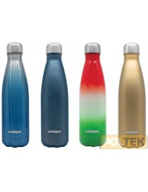 BOTTIGLIA TERMICA ACCIAIO INOX ml 500 AZZURRO SFUMATO
