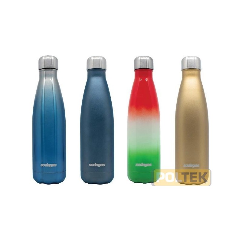 BOTTIGLIA TERMICA ACCIAIO INOX ml 500 BLU