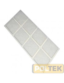 FELTRINO ADESIVO BIANCO mm 30x30 (bl. pz.6)