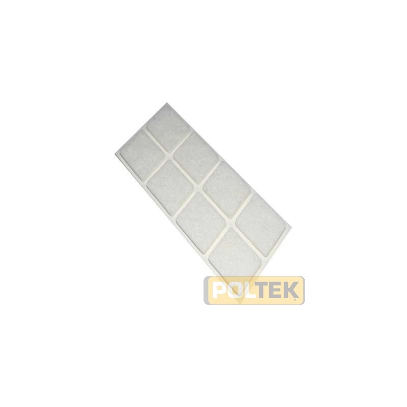FELTRINO ADESIVO BIANCO mm 50x50 (bl. pz.2)