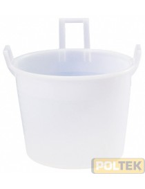 MASTELLO TRE MANICI PER ALIMENTI d. 45 lt. 32 BIANCA