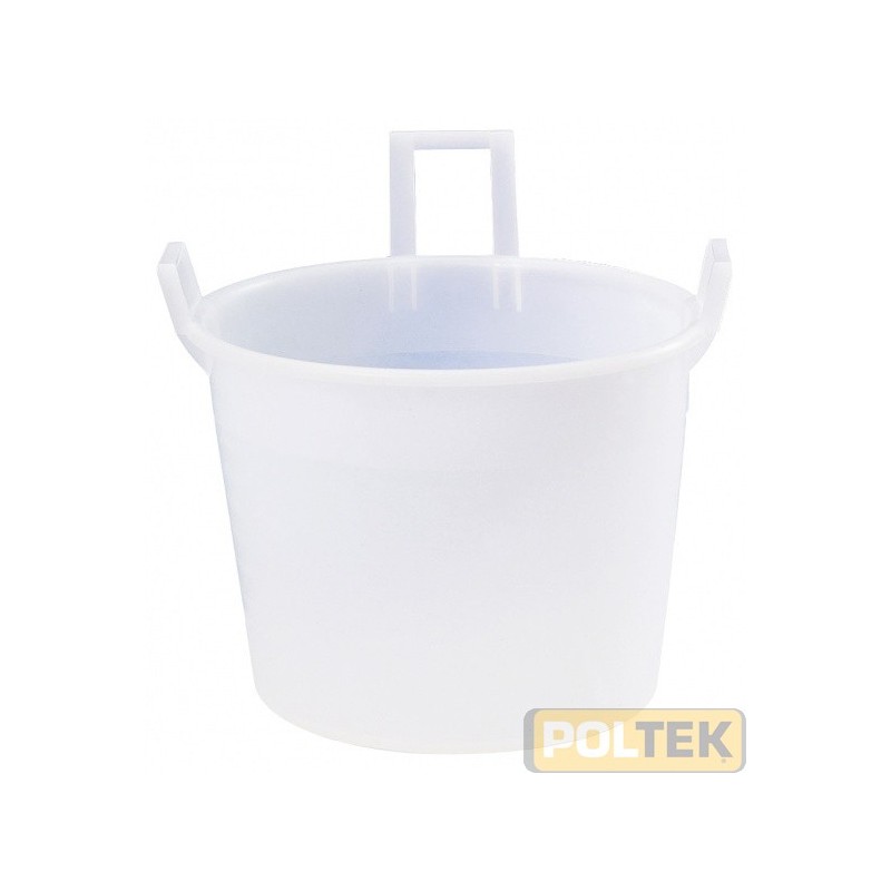 Mastello tre manici realizzato in materiale per uso alimentare.