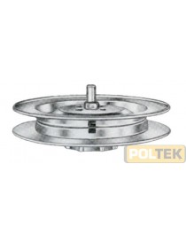 PULEGGIA ZINCATA CON BORDO cm 19