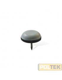 SCIVOLO IN METALLO CON GOMMA E CHIODO d.20 (PZ.8)