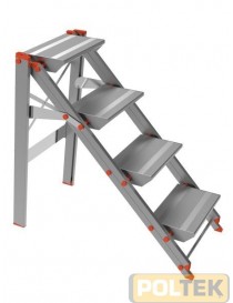 SGABELLO MARCHETTI ALLUMINIO 2 GRADINI