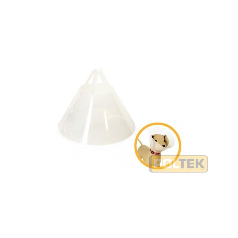 Collare elisabettiano protettivo modello "Clic": si tratta del più classico collare protettivo utile in fase post-operatorie, d