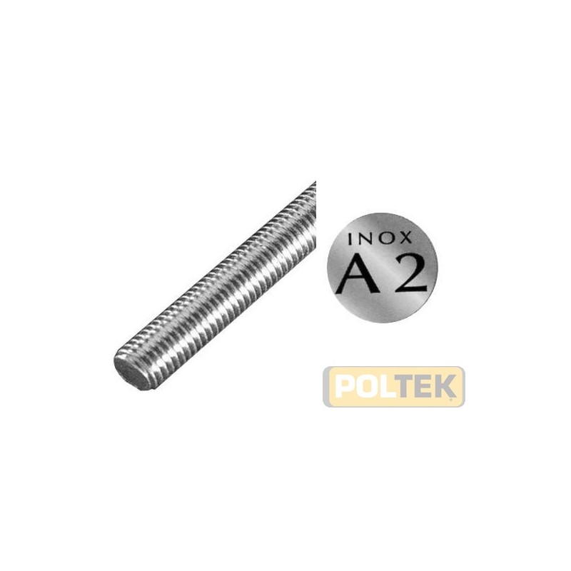 BARRA FILETTATA ACCIAIO INOX A2 DIN975 d. 16MA