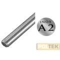 BARRA FILETTATA ACCIAIO INOX A2 DIN975 d. 3MA