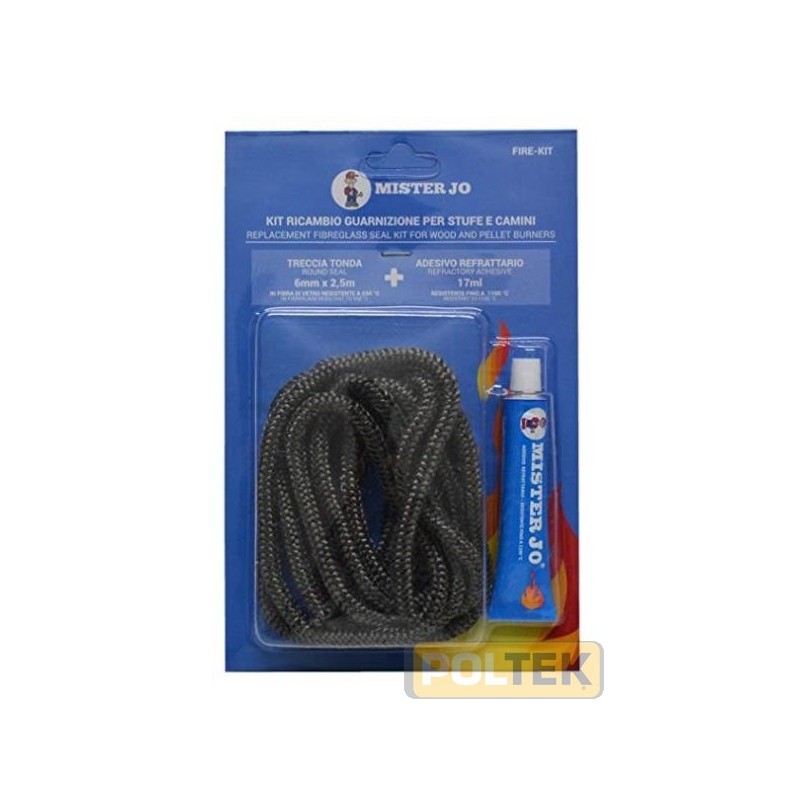 RICAMBIO TRECCIA ROTONDA + ADESIVO d. mm 10x2,5