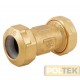 Raccordo in ottone Made in Italy per tubi in polietilene con anello in resina poliacetalica.