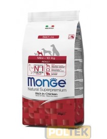 MONGE DOG MINI ADULT RICCO DI POLLO gr.800