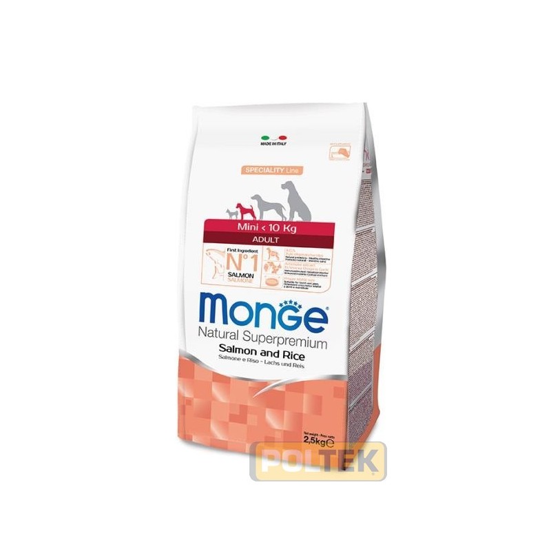 Le crocchette Monge Natural Superpremium Speciality Line Mini Adult con Agnello, Riso e Patate sono un alimento completo per can