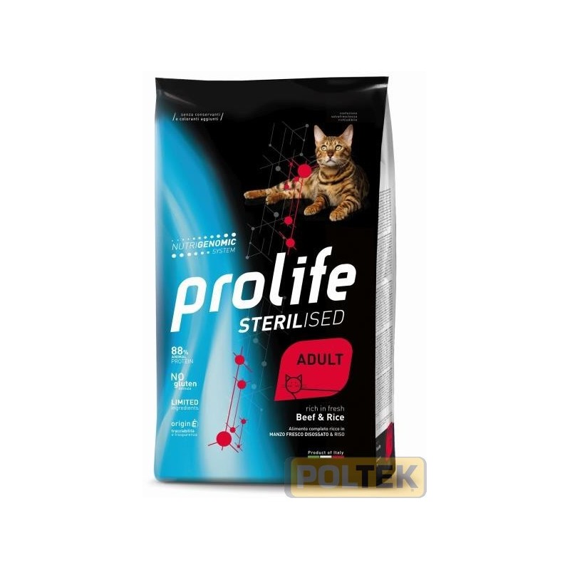 PROLIFE GATTO DRY ST GF SENSITIVE MANZO e RISO gr 400