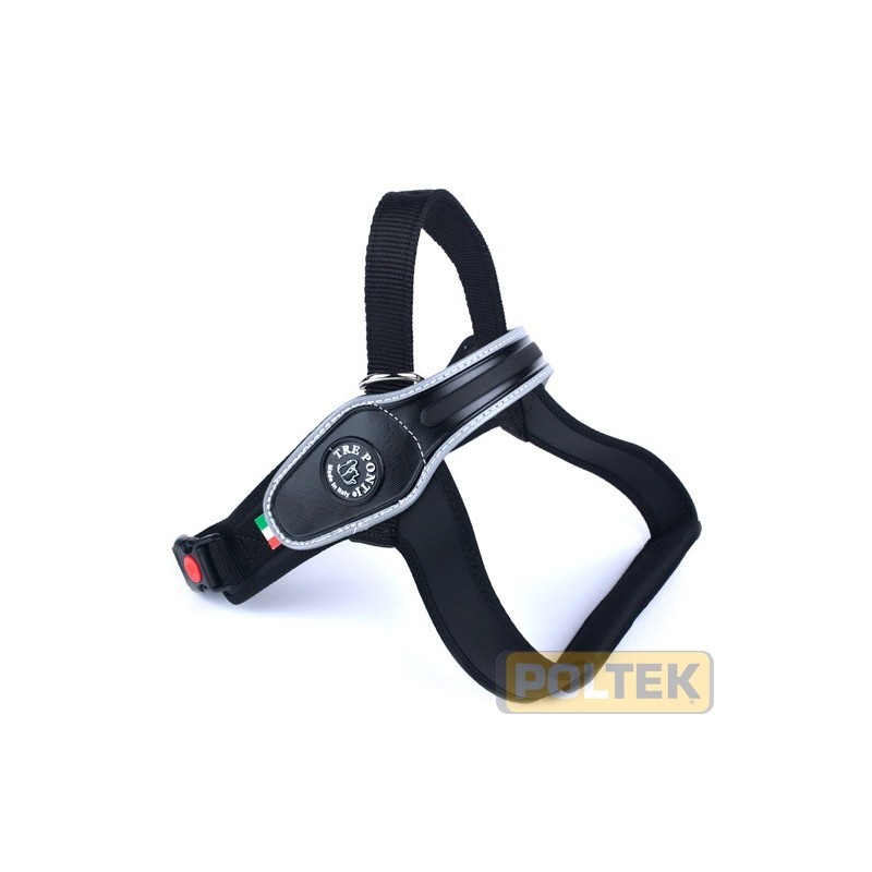 TRE PONTI PETTORINA DORSALE BORDO RIFRAN. NERO tg. XL