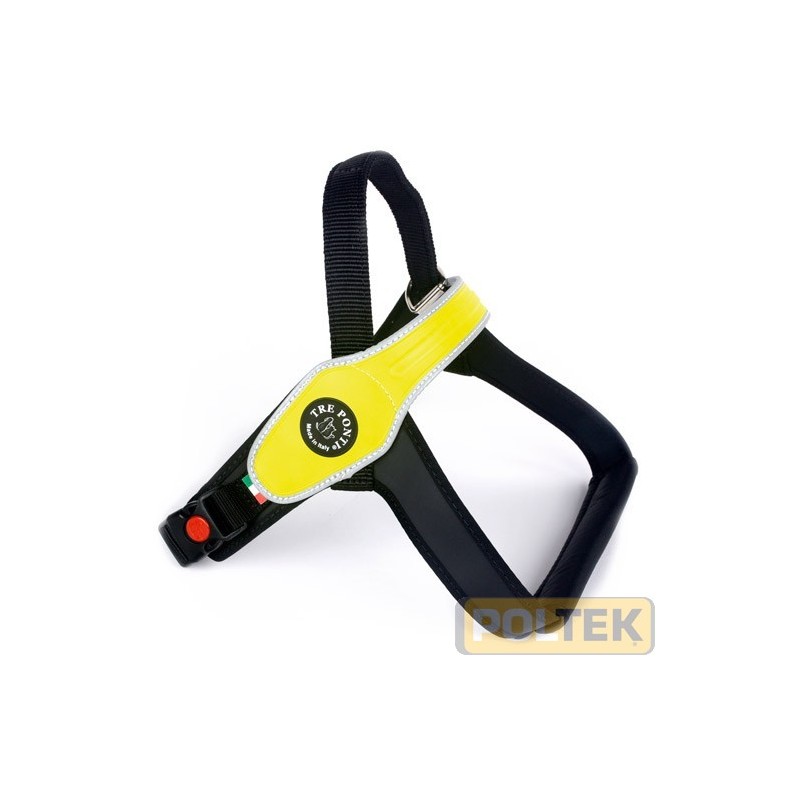 TRE PONTI PETTORINA DORSALE BORDO RIFRAN. GIALLO tg. XL