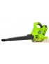 GREENWORKS 40V SOFFIATORE/ASPIRATORE GD40BVIIK4 C/BATT 4Ah