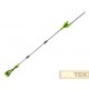 GREENWORKS 40V TAGLIASIEPI AD ASTA G40PHAK2 C/BAT. 2Ah