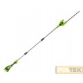 GREENWORKS 40V TAGLIASIEPI AD ASTA G40PHAK2 C/BAT. 2Ah