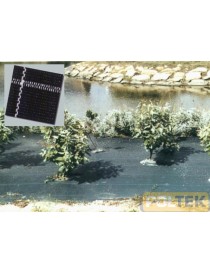 Telo in polipropilene molto resistente e di lunga durata. Impedisce la crescita di erbacce infestanti in aiuole ed aree fiorite.