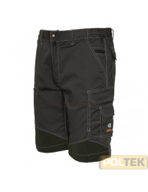 Bermuda tecnico con inserti in tessuto anti-abrasione, piping e tessuto elasticizzato; il prodotto consente contemporaneamente c