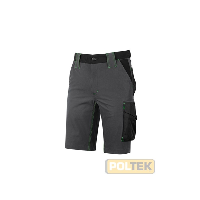 Bermuda in tessuto U-4 (U-Power 4 way stretch) molto comodo, resistente, morbido sulla pelle, idrorepellente, traspirante e asci