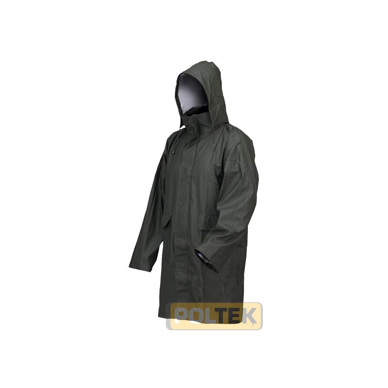 CAPPOTTO ISSA POLIURETANO LLUVIA FODERATO VERDE tg. M